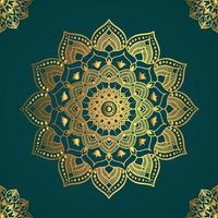 Circle Pattern Creative Luxury Ornamental Mandala, Flower Mandala with gradient color with unique Background Design in gold color vector