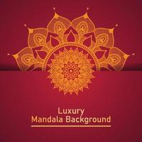 Circle Pattern Creative Luxury Ornamental Mandala, Flower Mandala with gradient color with unique Background Design in gold color vector