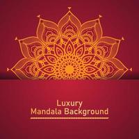 Circle Pattern Creative Luxury Ornamental Mandala, Flower Mandala with gradient color with unique Background Design in gold color vector