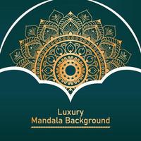 Circle Pattern Creative Luxury Ornamental Mandala, Flower Mandala with gradient color with unique Background Design in gold color vector