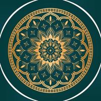 Circle Pattern Creative Luxury Ornamental Mandala, Flower Mandala with gradient color with unique Background Design in gold color vector