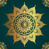 Circle Pattern Creative Luxury Ornamental Mandala, Flower Mandala with gradient color with unique Background Design in gold color vector