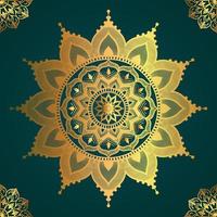 Circle Pattern Creative Luxury Ornamental Mandala, Flower Mandala with gradient color with unique Background Design in gold color vector