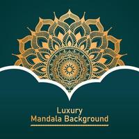 Circle Pattern Creative Luxury Ornamental Mandala, Flower Mandala with gradient color with unique Background Design in gold color vector