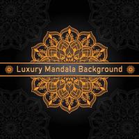 Circle Pattern Creative Luxury Ornamental Mandala, Flower Mandala with gradient color with unique Background Design in gold color vector