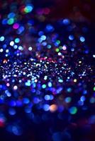 bokeh glitter Colorfull Blurred abstract background for birthday, anniversary, wedding, new year eve or Christmas photo