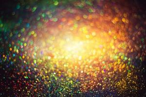 bokeh effect glitter colorful blurred abstract background for birthday, anniversary, wedding, new year eve or Christmas photo