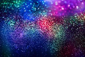 bokeh glitter Colorfull Blurred abstract background for birthday, anniversary, wedding, new year eve or Christmas photo