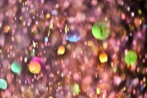 bokeh glitter Colorfull Blurred abstract background for birthday, anniversary, wedding, new year eve or Christmas photo