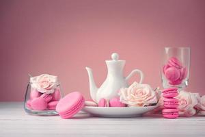 macarons or macaroons dessert sweet beautiful to eat photo