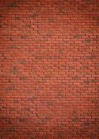 Red brown block brick wall Beautifully arranged texture background. photo