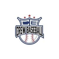 the logo for the baseball team and the joined baseball crew and staff has a new, simple and bold vector