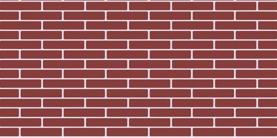 Wall Brick Pattern Background Vector. Red color Brick Texture. vector