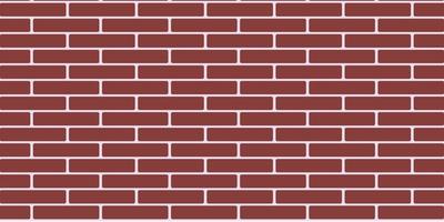 Wall Brick Pattern Background Vector. Red color Brick Texture. vector