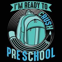 Back to school typography t-shirt design, artwork, illustration, graphic element vector
