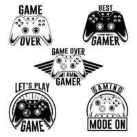 Game console vector, game element, illustration, game controller illustration vector