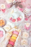 macarons or macaroons dessert sweet beautiful to eat photo