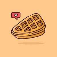 ilustración vectorial gráfico de waffle vector