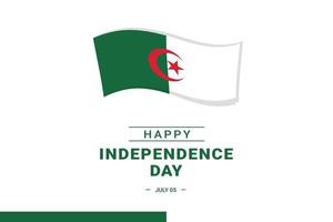 día de la independencia de argelia vector