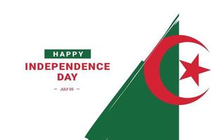 día de la independencia de argelia vector