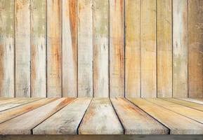 Old wood table floor background beautiful sheet vintage alignment texture with natural pattern photo