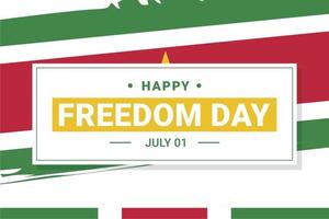 Suriname Freedom Day vector