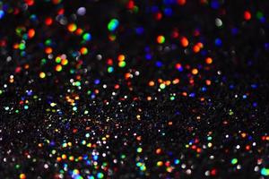 bokeh glitter Colorfull Blurred abstract background for birthday, anniversary, wedding, new year eve or Christmas photo