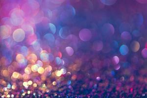 bokeh glitter Colorfull Blurred abstract background for birthday, anniversary, wedding, new year eve or Christmas photo