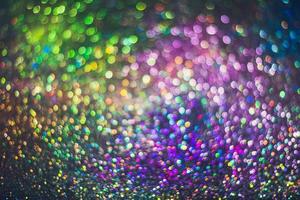 bokeh effect glitter colorful blurred abstract background for birthday, anniversary, wedding, new year eve or Christmas photo