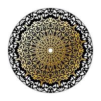 Vector round abstract circle. Luxury Mandala style.