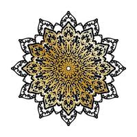 Vector round abstract circle. Luxury Mandala style.