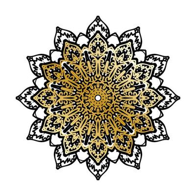 Vector round abstract circle. Luxury Mandala style.