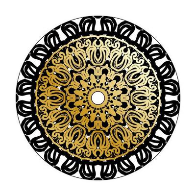 Vector round abstract circle. Luxury Mandala style.