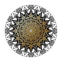 Vector round abstract circle. Luxury Mandala style.