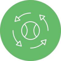 Rotate Line Circle Background Icon vector