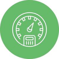 Barometer Line Circle Background Icon vector