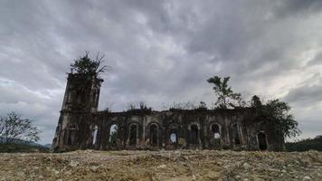 Exterior of the church Sacred Heart of Jesus still maintain although abandoned. video