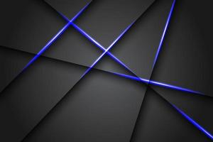 Abstract blue light line on dark grey on blank space design vector