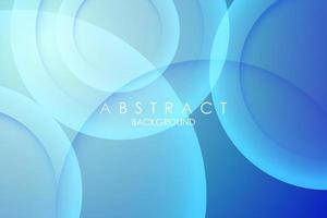 Blue 3d colorful geometric background. Abstract circle paper cut smooth color composition. vector