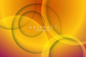 abstract yellow gradient circle papercut dimension layers background. eps10 vector