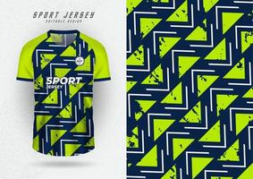 Background mockup for sports jersey, jersey, running shirt, lemon triangle pattern. vector