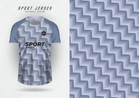 Background mockup for sports jersey, jersey, running shirt, gray zigzag pattern. vector