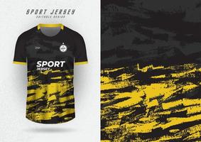maqueta de fondo para camisetas deportivas, camisetas, camisetas para correr, rayas amarillas y negras. vector