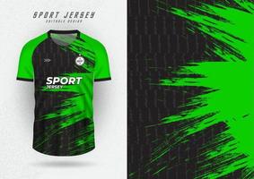 maqueta de fondo para camisetas deportivas, camisetas, camisetas para correr, rayas verdes. vector