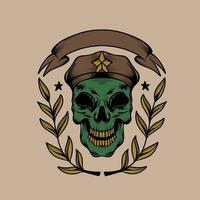 skull army vector illustration specially made for advertising needs and so on