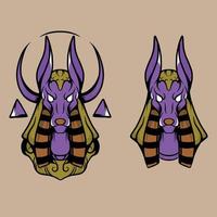 ilustración vectorial de anubis especialmente diseñada para necesidades publicitarias, etc. vector