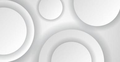 Modern abstract light silver background vector. Elegant 3D circle shape design. eps10 vector