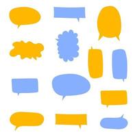 Speech blank bubble set. vector