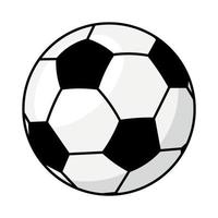 Football Vector Icon Clipart Soccer in Flat Animated Illustration on White Background