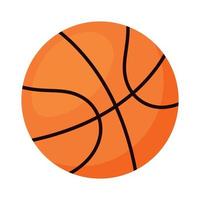 Basketball Vector Icon Clipart in Flat Animated Illustration on White Background
